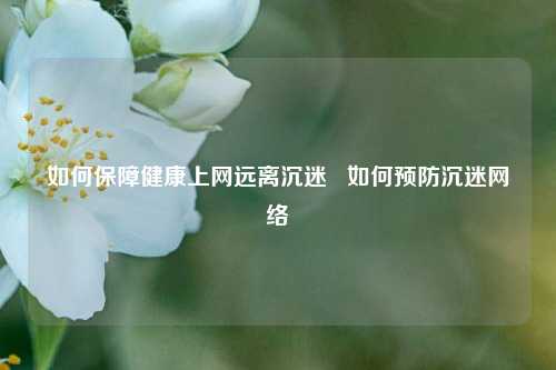如何保障健康上网远离沉迷   如何预防沉迷网络