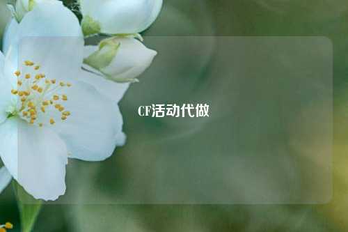 CF活动代做